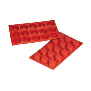 Форма силиконовая P.L. Proff Cuisine "Тарталетка" 15 ячеек d 45 мм, h 10 мм (30*17,5 см) 5986
