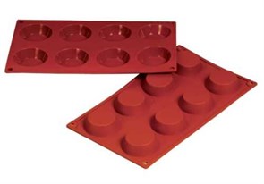 Форма силиконовая P.L. Proff Cuisine "Тарталетка" 8 ячеек d 60 мм, h 17 мм (30*17,5 см) 5988