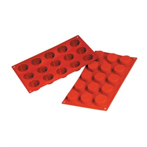 Форма силиконовая P.L. Proff Cuisine "Цилиндр" 15 ячеек d 40 мм, h 20 мм (30*17,5 см) 6004