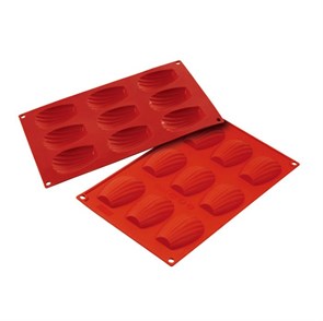 Форма силиконовая P.L. Proff Cuisine "Ракушка" 9 ячеек 68*45 мм, h 17 мм (30*17,5 см) 6010