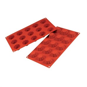 Форма силиконовая P.L. Proff Cuisine "Бриош" 12 ячеек d 57 мм, h 22 мм (30*17,5 см) 6013