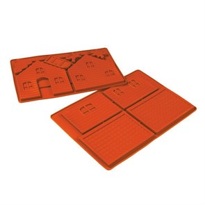 Форма силиконовая P.L. Proff Cuisine "Домик" 6 ячеек 33,5*21 см 6040