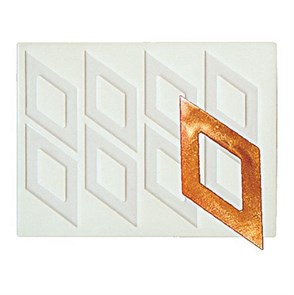 Силиконовая форма "Ромб" 8 ячеек 45*90 мм, P.L. Proff Cuisine 6062
