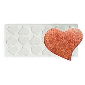 Силиконовая форма "Сердце" 18 ячеек 35*30 мм, P.L. Proff Cuisine 6068