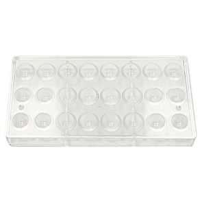 Форма для шоколада "Полусфера", 24 ячейки 27*14 мм, поликарбонат, P.L. Proff Cuisine 6095