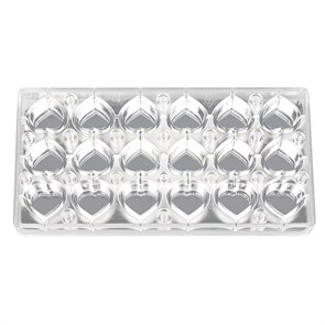 Форма для шоколада на магнитах "Сердце" 18 ячеек 32*29*15 мм, P.L. Proff Cuisine 6128