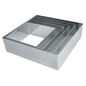 Форма-резак "Квадрат" 10*10 см, h 4 см, нержавейка, P.L. Proff Cuisine 6257