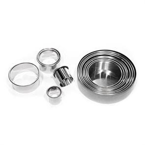 Набор кондитерских колец высота 3,5 см, метал, P.L. Proff Cuisine 6296