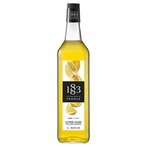Сироп 1883 Maison Routin Желтый лимон (Yellow lemon), 1 л, стекло 720