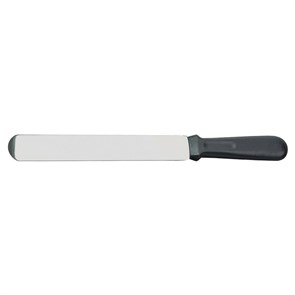 Лопатка кондитерская прямая 21 см, черная пластиковая ручка, P.L. Proff Cuisine 6535