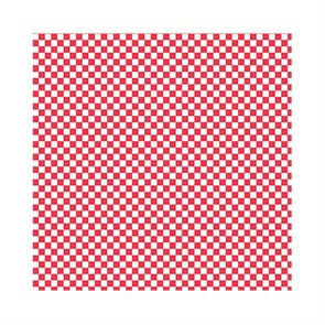 Упаковочная бумага "Красная клетка", 31*38 см, жиростойкий пергамент 32 г/см2, 1000 шт/уп, Garcia de 6754