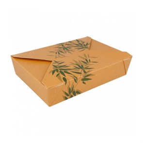 Ланч-бокс картонный Feel Green 19,7*14*4,6 см, СВЧ, 50 шт/уп, Garcia de PouИспания 6838
