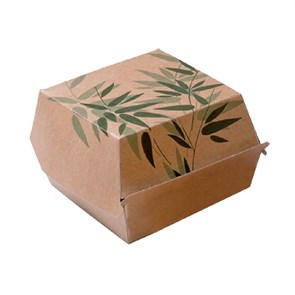 Коробка картонная Feel Green для бургера, 12*12*5 см, 50 шт/уп, Garcia de PouИспания 6845