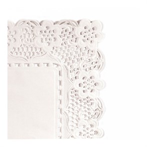 Салфетка ажурная белая 40*30 см, 250 шт/уп, Garcia de PouИспания 7260