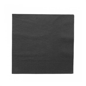 Салфетка бумажная двухслойная черная, 40*40 см, 100 шт, Garcia de PouИспания 7295