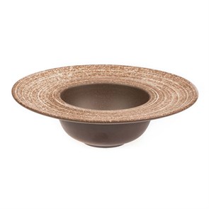 Тарелка для пасты/супа 350 мл, 23*6,5 см, Brown Taiga Untouched, P.L. Proff Cuisine 1200