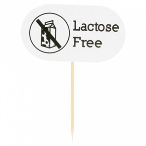 Маркировка-флажок "LACTOSE FREE" 8 см, 100 шт, Garcia de PouИспания 7755