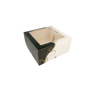 Коробка для торта с окном 24*24*12 см, белая, картон, Garcia de PouИспания 7759