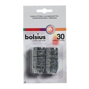 Подставки Bolsius фольгированные для свечей в подсвечниках, 30 шт/уп 8104