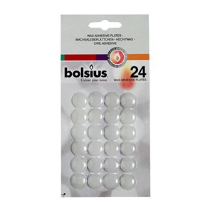Восковые пластины Bolsius для крепления свечей к подсвечнику, 24 шт/уп 8105