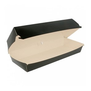Коробка для панини, хот-дога Black 26*12*7 см, 50 шт/уп, картон, Garcia de PouИспания 8702