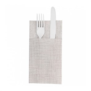 Конверт-салфетка для столовых приборов Dry Cotton шоколад 40*40 см, 50 шт, Garcia de Pou 8828