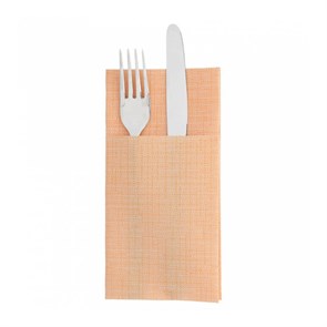 Конверт-салфетка для столовых приборов Dry Cotton мандарин 40*40 см, 50 шт, Garcia de Pou 8830