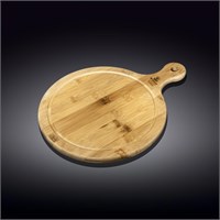 Доска сервировочная с ручкой круглая 14,5x10 см WL‑771093/A 59243