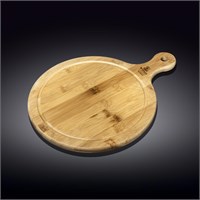 Доска сервировочная с ручкой круглая 25x17,5 см WL‑771096/A 59246