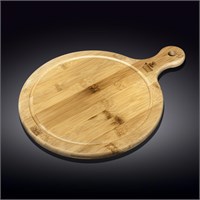 Доска сервировочная с ручкой круглая 37,5x28 см WL‑771100/A 59250