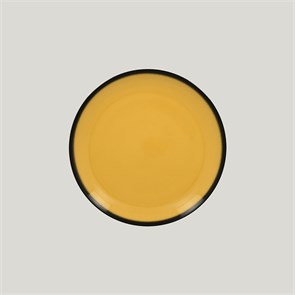 Тарелка круглая RAK Porcelain LEA Yellow 24 см (желтый цвет) 9108