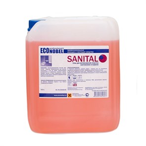 Sanital Econobel гель для чистки сантехники и кафеля, 5 л 9243