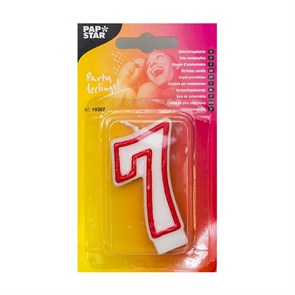 Свеча цифра "7" 9389