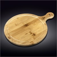 Доска сервировочная с ручкой круглая 43,5x33 см WL?771102/A 61085