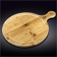 Доска сервировочная с ручкой круглая 64x50 см WL?771197/A 62387