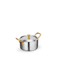 Мини-кастрюля сервировочная с ручками и крышкой WL?554143/S 64178