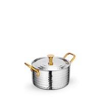 Мини-кастрюля сервировочная с ручками и крышкой WL?554144/S 64179