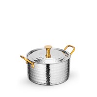 Мини-кастрюля сервировочная с ручками и крышкой WL?554145/S 64180