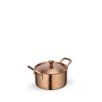 Мини-кастрюля сервировочная с ручками и крышкой WL?554243/S 64182