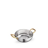 Мини-сковородка сервировочная глубокая круглая с ручками WL?554129/S 64194
