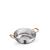 Мини-сковородка сервировочная глубокая круглая с ручками WL?554130/S 64195