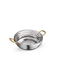 Мини-сковородка сервировочная глубокая круглая с ручками WL?554131/S 64196