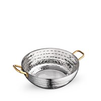 Мини-сковородка сервировочная глубокая круглая с ручками WL?554132/S 64197