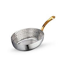 Мини-сковородка сервировочная глубокая овальная с ручкой WL?554142/S 64218