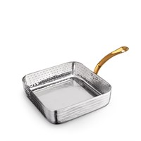 Мини-сковородка сервировочная квадратная с ручкой WL?554125/S 64234