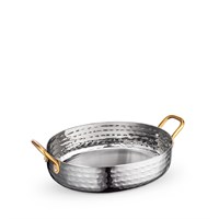 Мини-сковородка сервировочная овальная с ручками WL?554107/S 64257