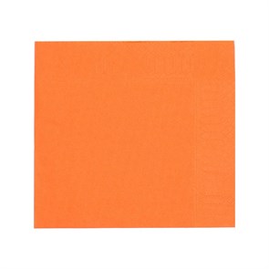 Салфетки двухслойные, оранжевые, сложение 1/4, 33*33 см, 200 шт, P.L. Proff Cuisine 9475