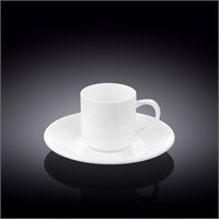Чашка кофейная и блюдце 90 мл WL-993007/AB 65286