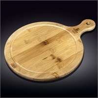 Доска сервировочная с ручкой круглая 58x45,5 см WL-771196/A 65891