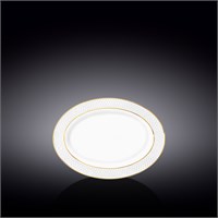 Блюдо овальное с золотыми линиями 20x14 см WL-880102114/A 67481